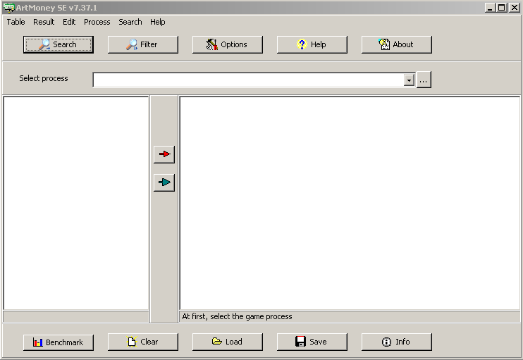 ArtMoney main window