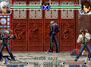 Character moved to the left edge